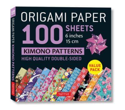 Origami Paper 100 Sheets Kimono Patterns Patterns 6" (15 Cm)