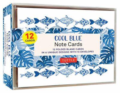 Cool Blue Note Cards - 12 Cards