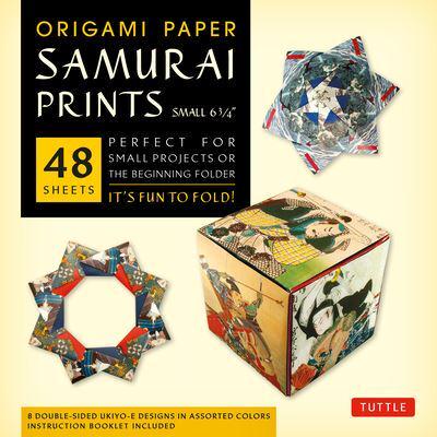 Origami Paper - Samurai Prints - Small 6 3/4" - 48 Sheets
