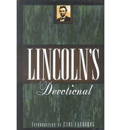 Lincoln's Devotional ; Introduction by Carl Sandburg