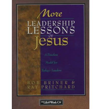 More Leadership Lessons of Jesus