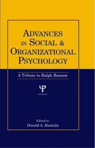 Advances in Social & Organizational Psychology