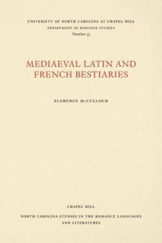 Medieval Latin and French Bestiaries