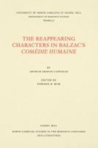 The Reappearing Characters in Balzac's Comédie Humaine