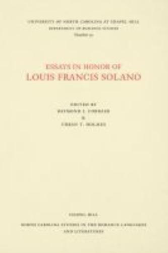 Essays in Honor of Louis Francis Solano