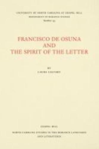 Francisco De Osuna and the Spirit of the Letter