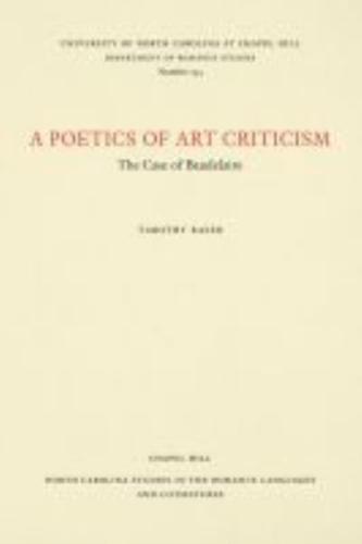 A Poetics of Art Criticism