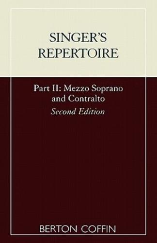 The Singer's Repertoire, Part II, Second Edition