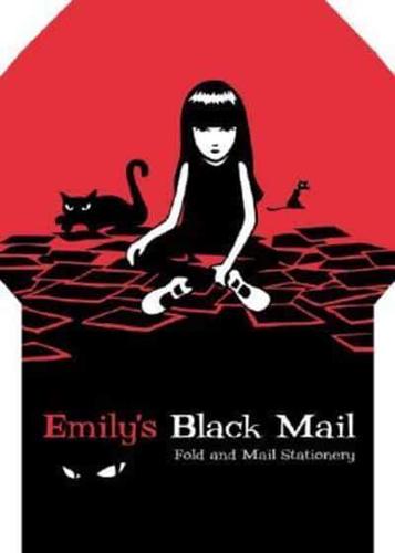 Emily's Black Mail Fold and Mail Stationery