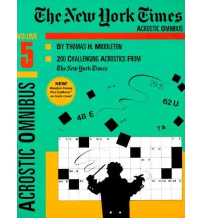 The New York Times" Acrostic Omnibus. Vol 5
