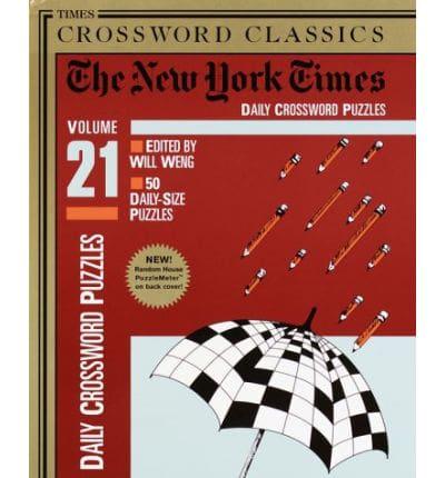 "New York Times Daily" Crossword Puzzle