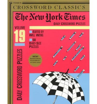 "New York Times" Daily Crossword Puzzle