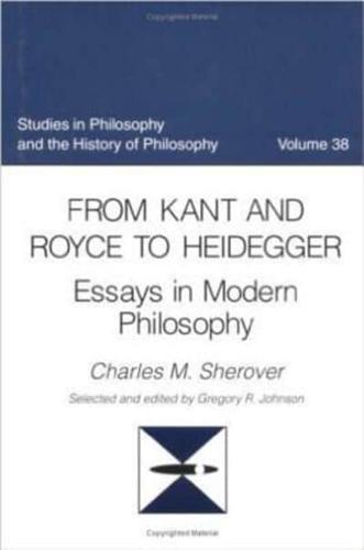From Kant and Royce to Heidegger