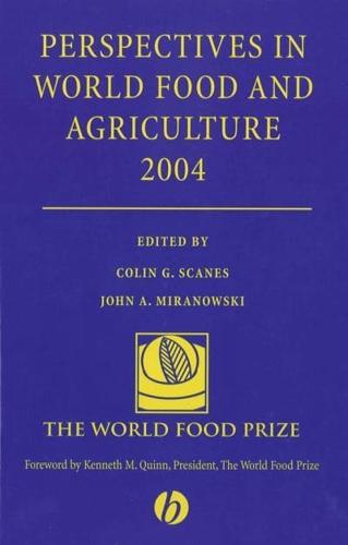 Perspectives in World Food and Agriculture