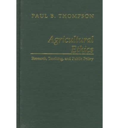 Agricultural Ethics