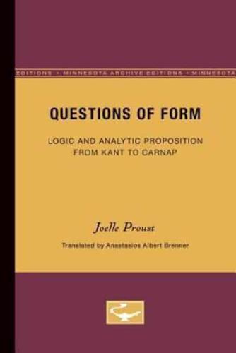 Questions of Form