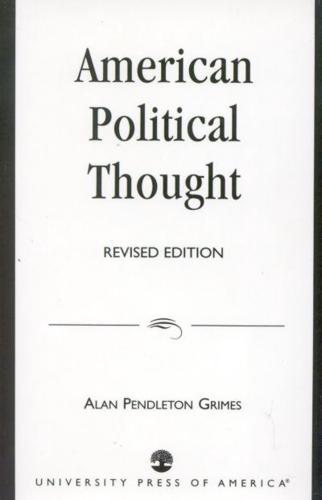 American Political Thought, Revised Edition