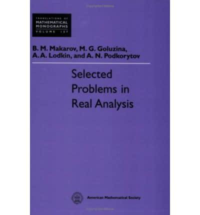 Selected Problems in Real Analysis