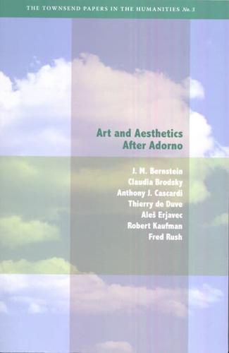 Art and Aesthetics After Adorno