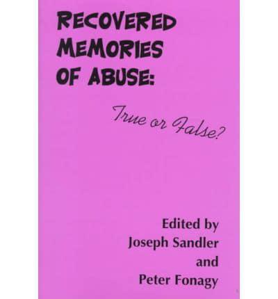 Recovered Memories of Abuse