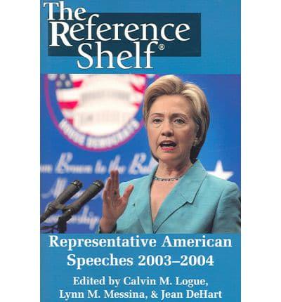 Representative American Speeches 2003-2004