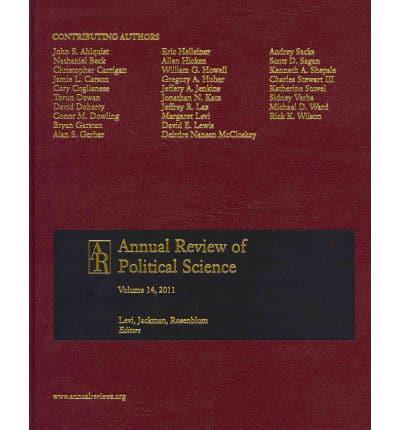 Annual Review of Political Science; V.14, 2011