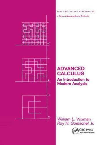 Advanced Calculus : An Introduction to Modern Analysis