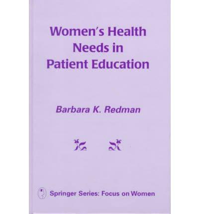 Women's Health Needs in Patient Education