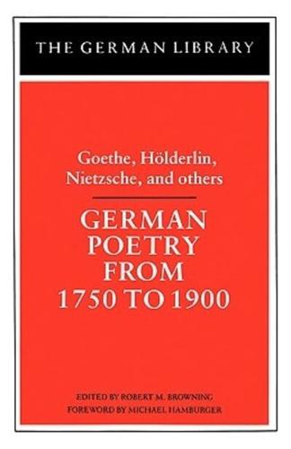 German Poetry from 1750 to 1900