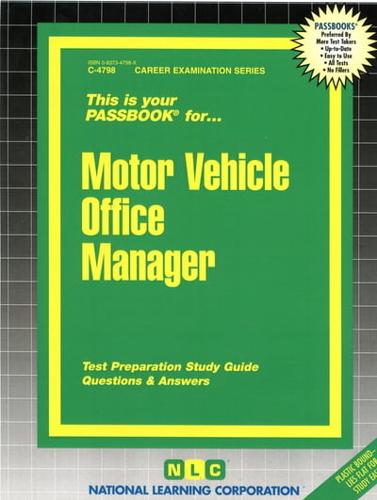 Motor Vehicle Office Manager