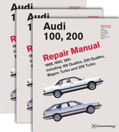 Audi 100, 200 Official Factory Repair Manual, 1989, 1990, 1991