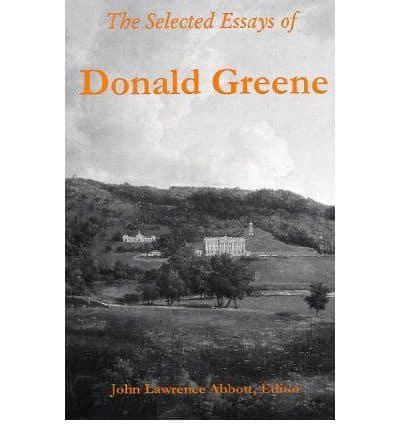 The Selected Essays of Donald Greene