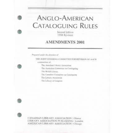 Anglo American Cataloguing Rules 1998