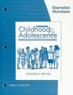 Childhood and Adolescence Observation Worksheets