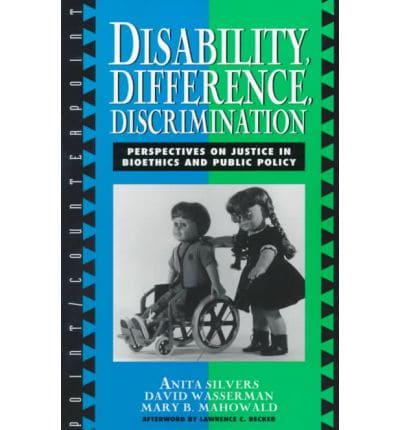 Disability, Difference, Discrimination