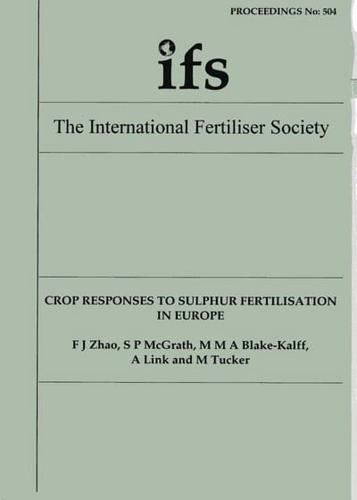 Crop Responses to Sulphur Fertilisation in Europe