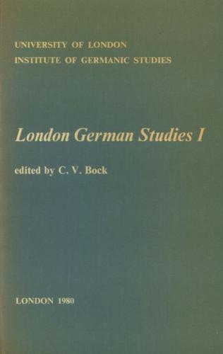 London German Studies I