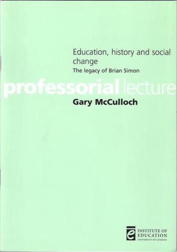 Education, History and Social Change