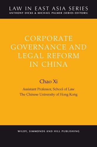 Corporate Governance and Legal Reform in China