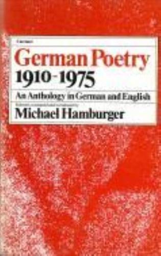 German Poetry 1910-1975
