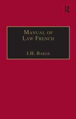 Manual of Law French