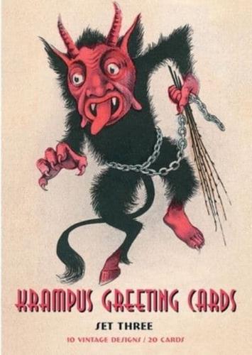 Krampus Greeting Cards Set Three