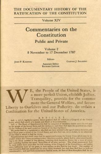 The Documentary History of the Ratification of the Constitution, Volume 14