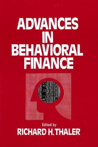 Advances in Behavioral Finance. Volume 1