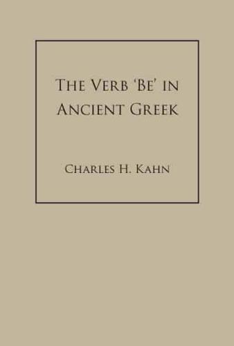 The Verb "Be" in Ancient Greek
