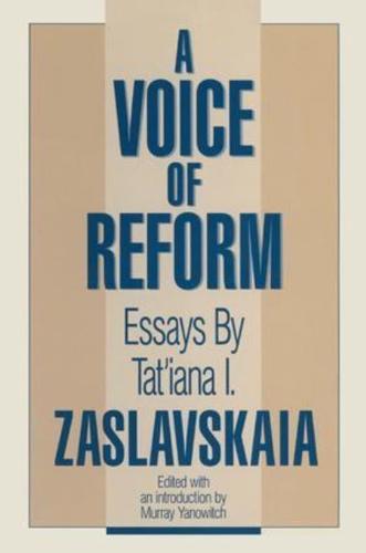 A Voice of Reform: Essays