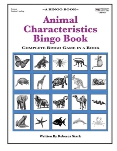 Animal Characteristics Bingo Book