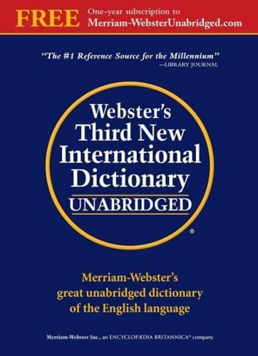 Webster's Third New International Dictionary of the English Language, Unabridged