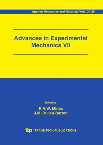 Advances in Experimental Mechanics VII