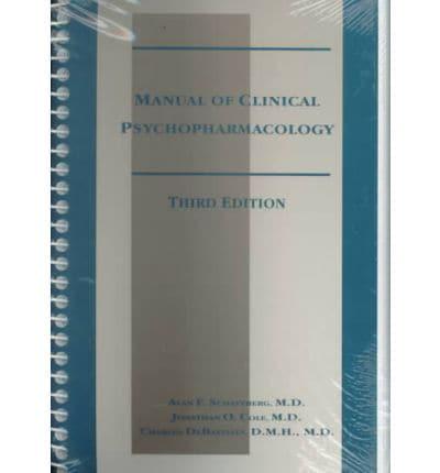 Manual of Clinical Psychopharmacology